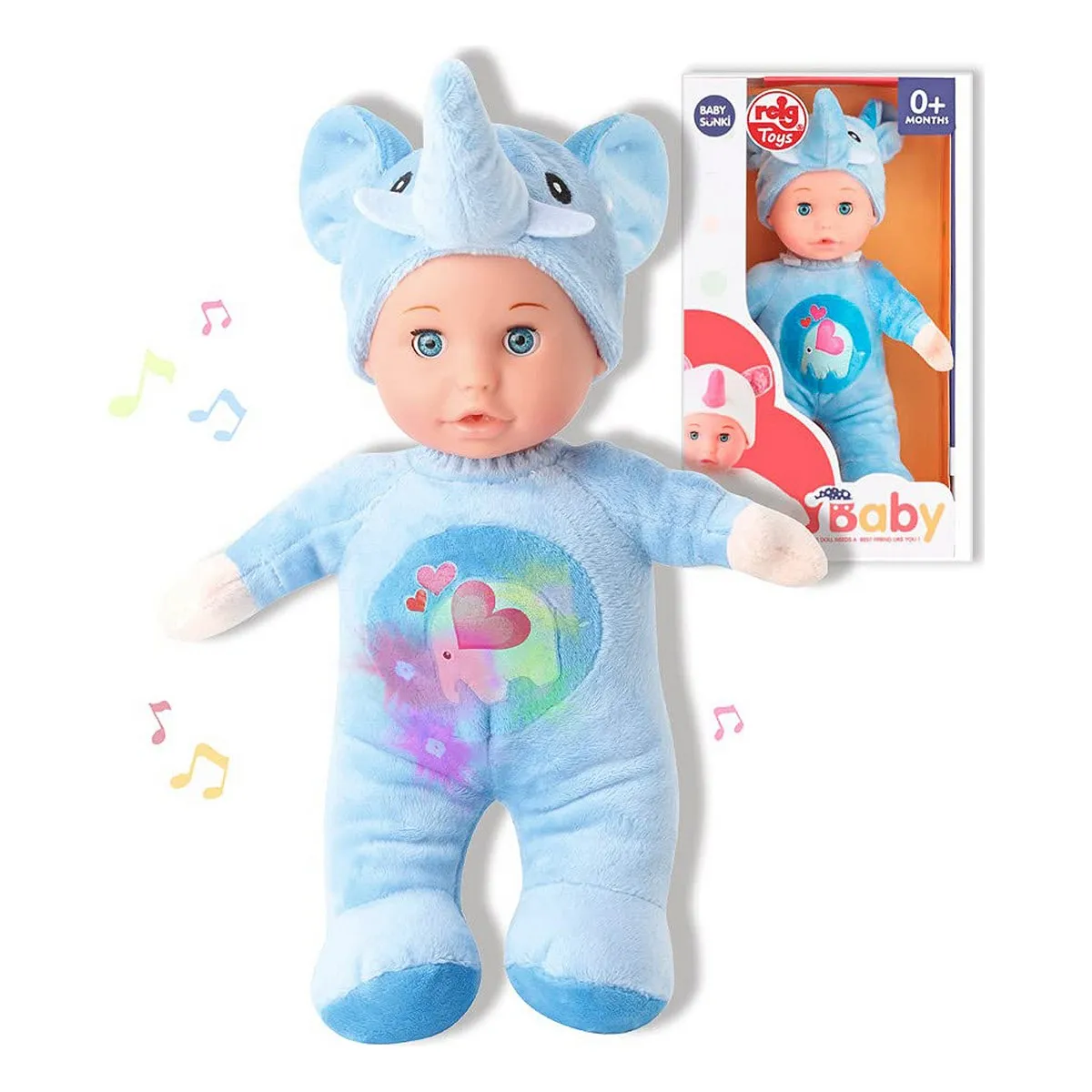 Bambola Reig Elefante Peluche Azzurro 30 cm (30 cm)