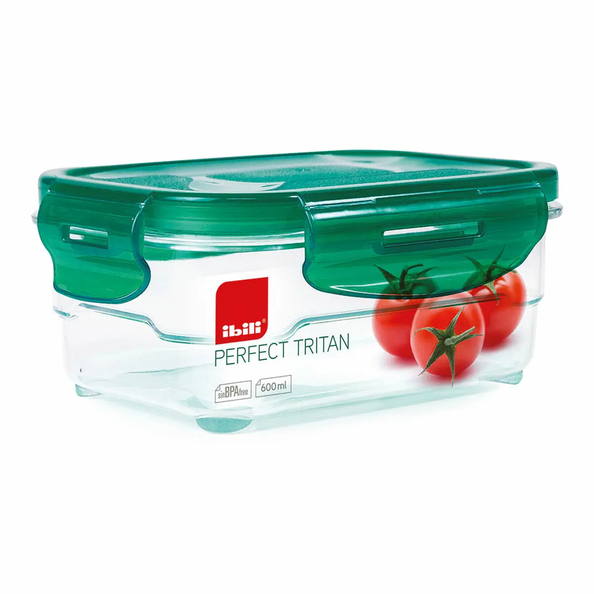 Porta pranzo Ermetico Ibili 790406 Plastica 600 ml 16 x 12 x 6,5 cm Verde