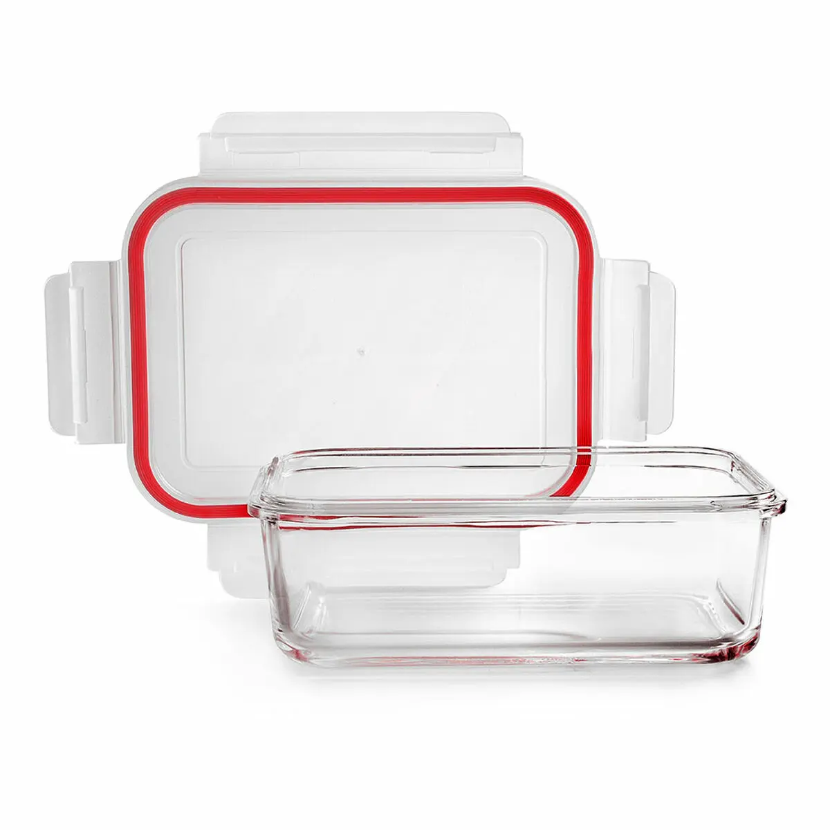 Contenitore per Conservare gli Alimenti Ibili 754709 Vetro Borosilicato 900 ml 13,5 x 18,2 x 6,3 cm