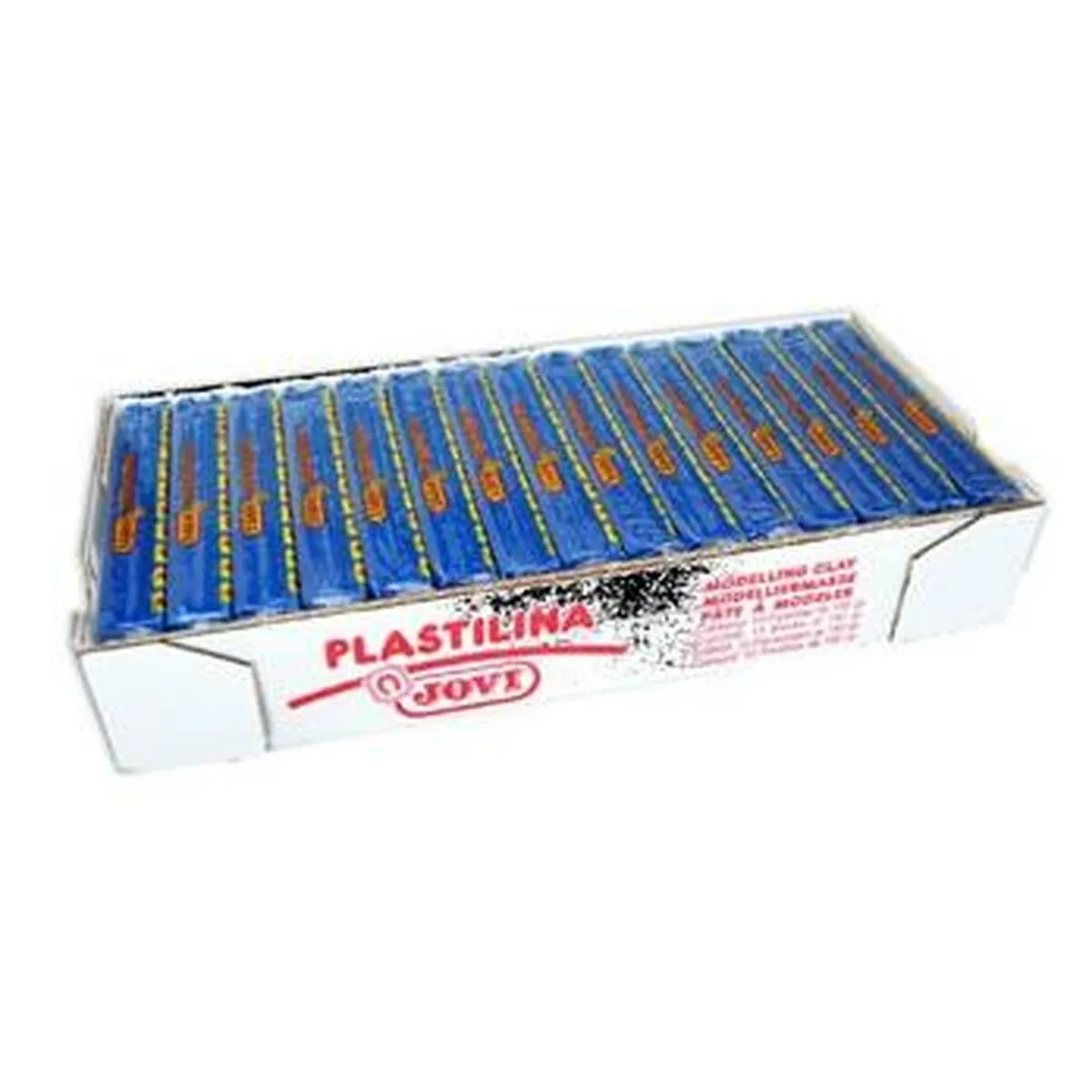 Plastilina Jovi School Blu scuro (15 Pezzi)