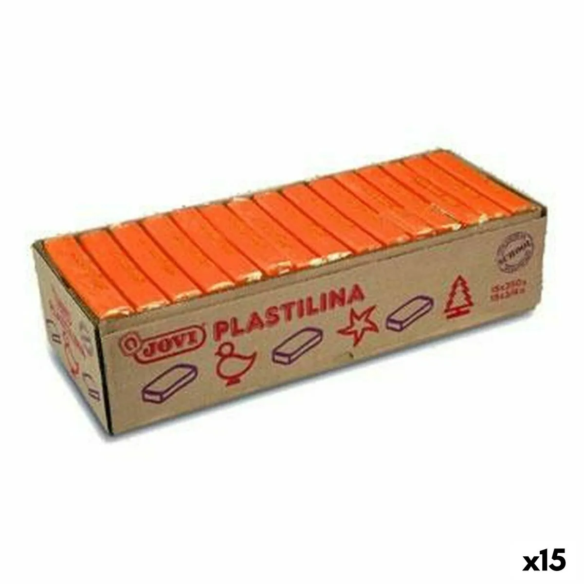 Barre di plastilina Jovi Arancio (15 Unità)