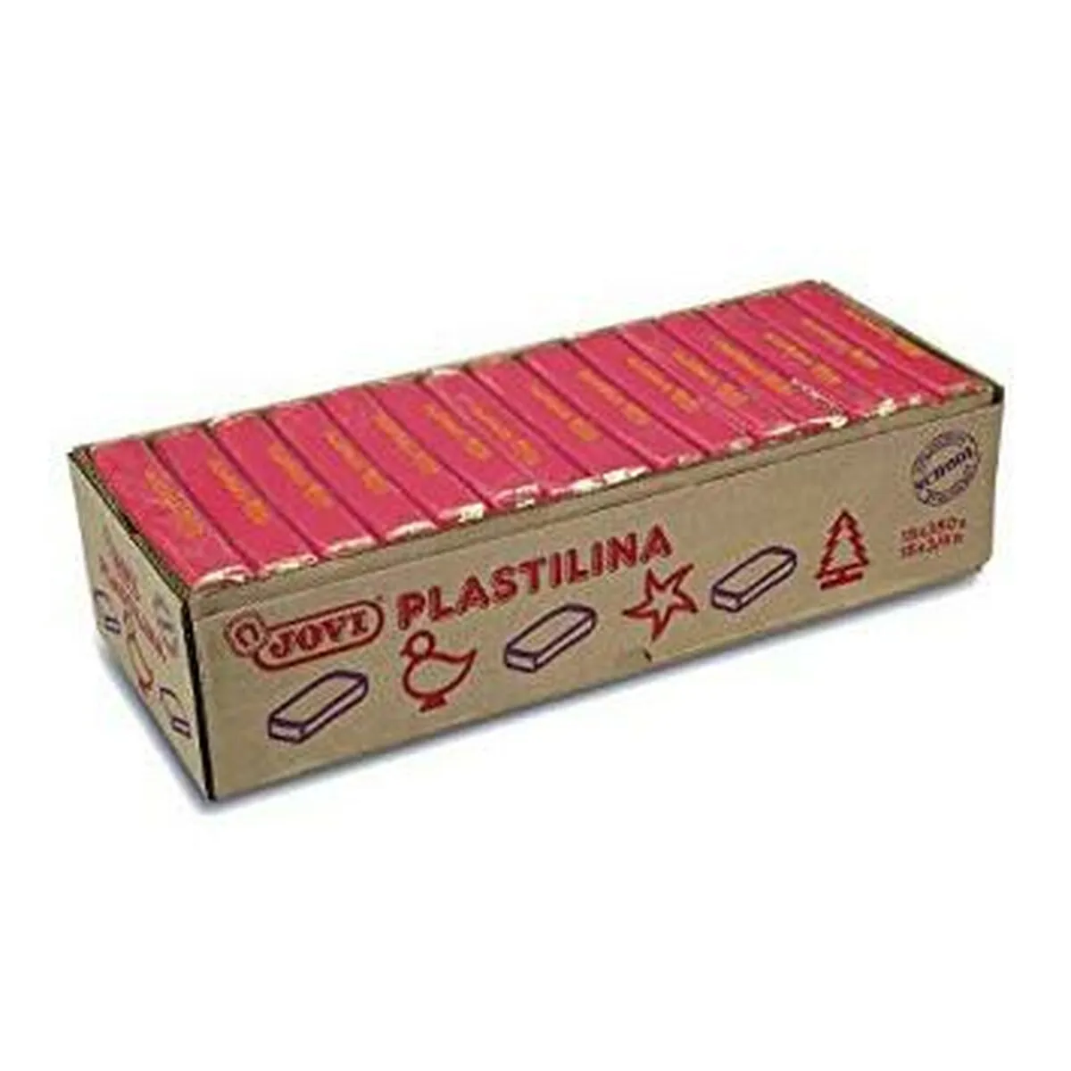 Plastilina Jovi School Rosso (15 Pezzi)