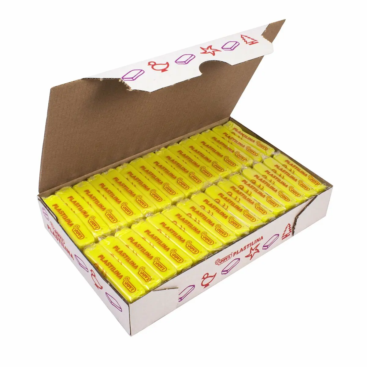 Plastilina Jovi Giallo 50 g (30 Pezzi)