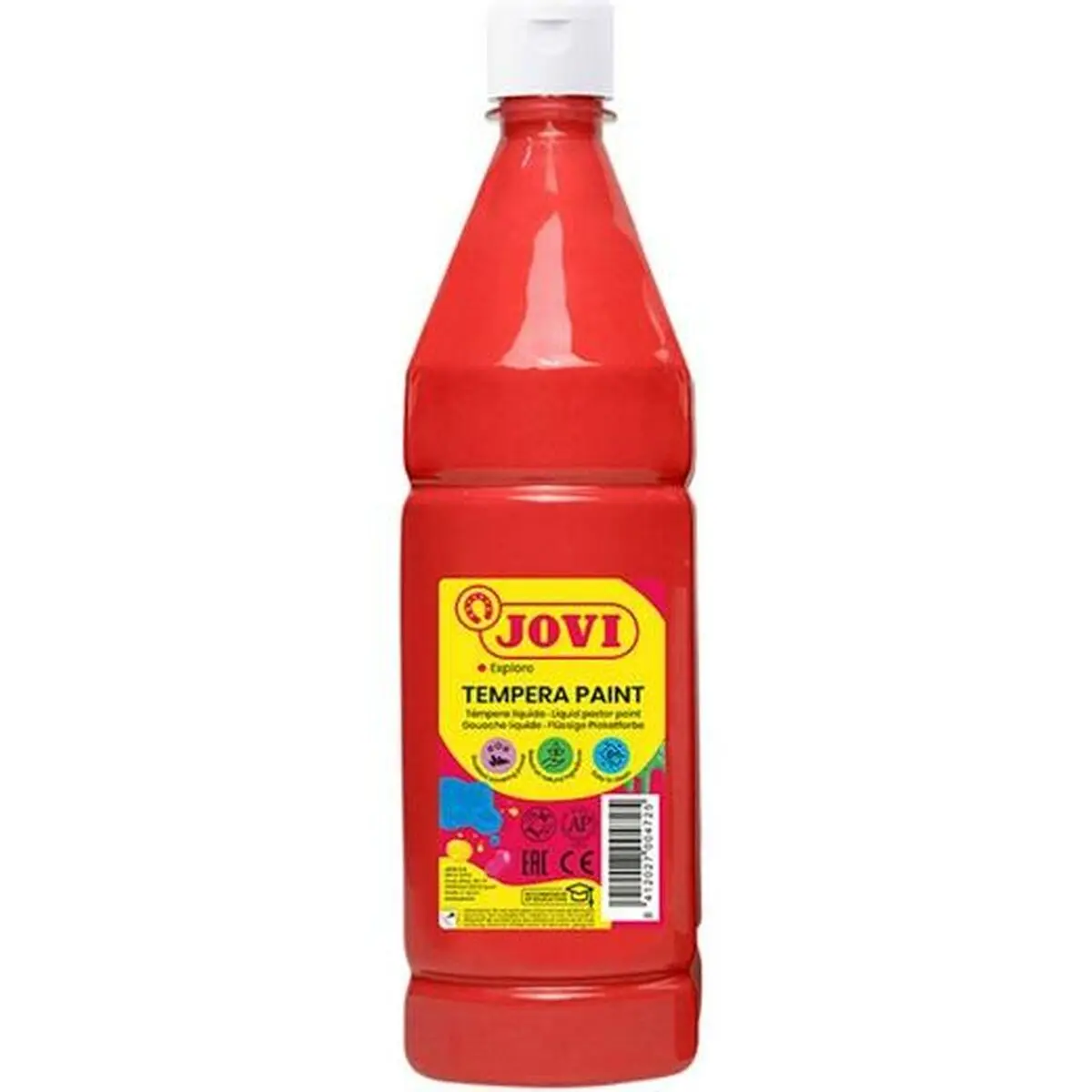 Pittura a tempera Jovi 51107 Rosso 1 L