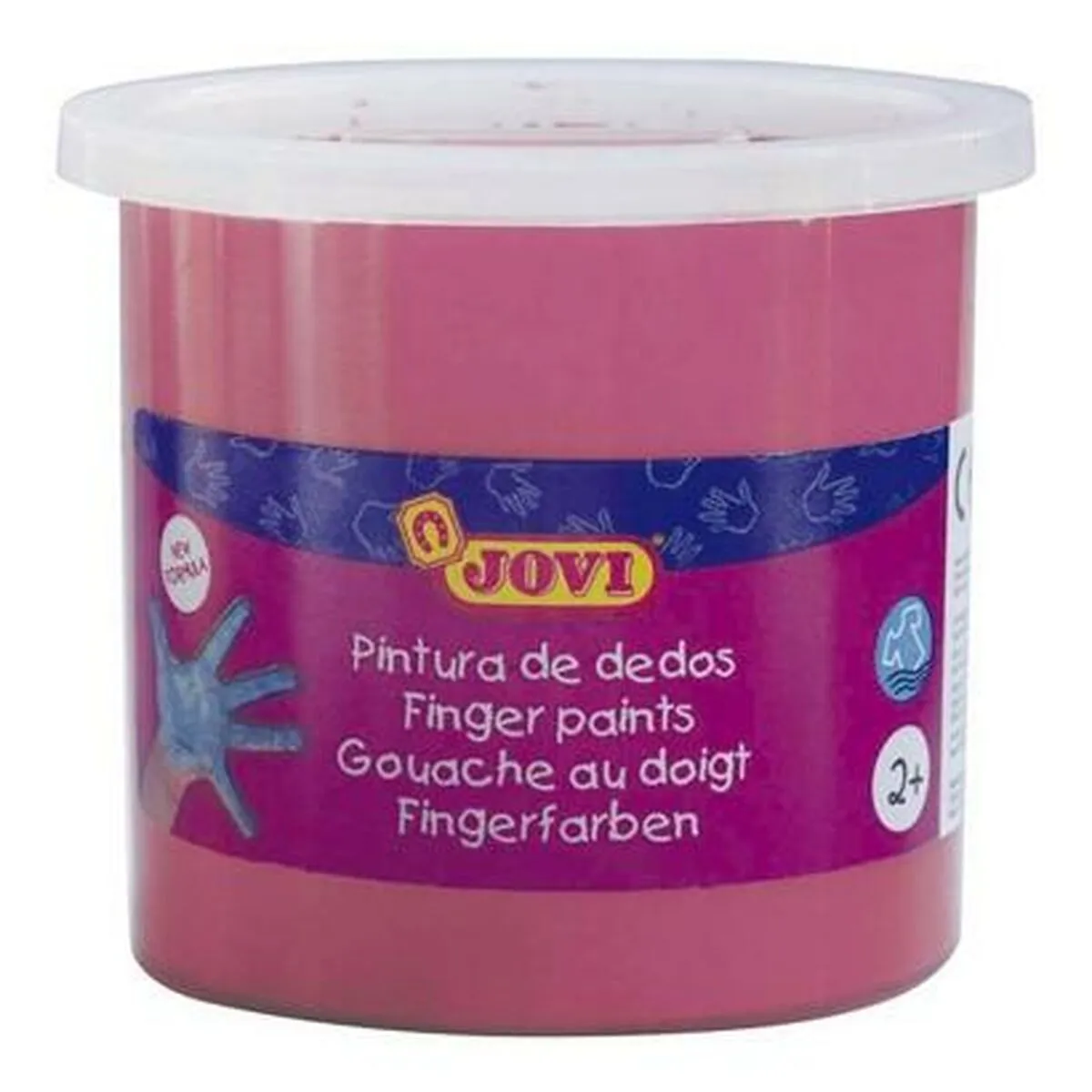 Pittura da usare con le Dita Jovi Confezione 5 Pezzi Pittura da usare con le Dita Magenta 125 ml