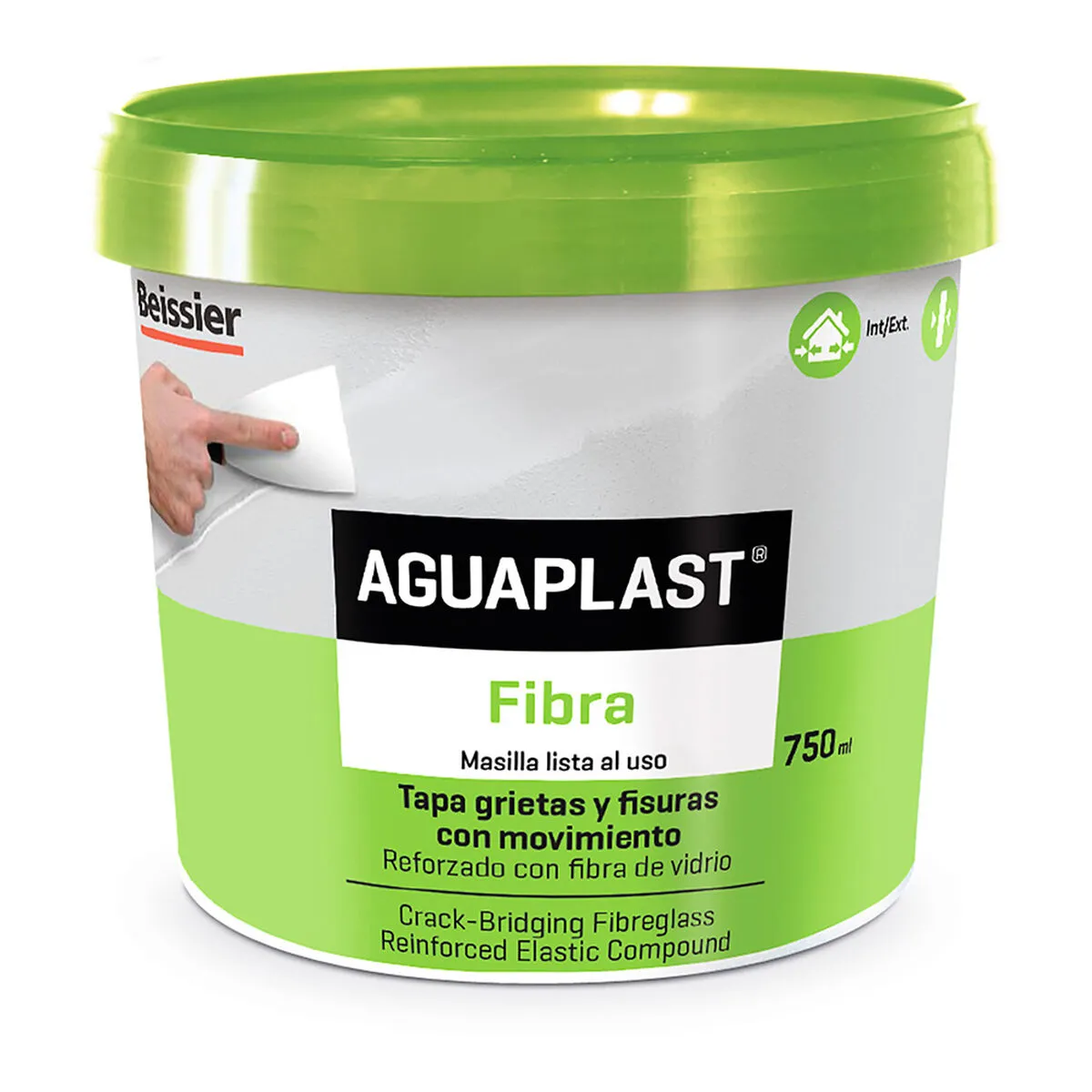 Stucco Aguaplast 70037-003 Fibra Bianco 750 ml