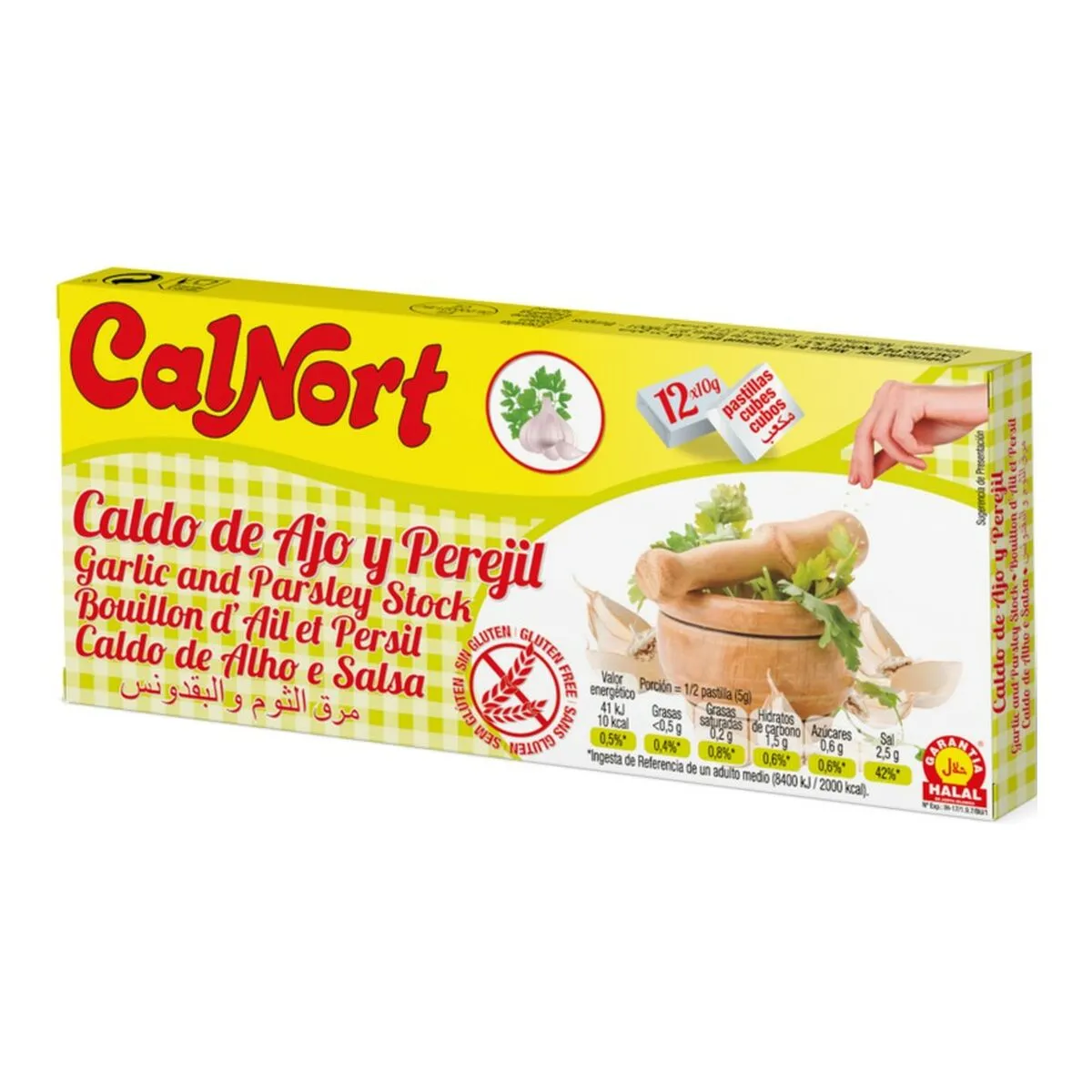 Brodo Calnort Aglio Prezzemolo Tavoletta (12 x 10 g)