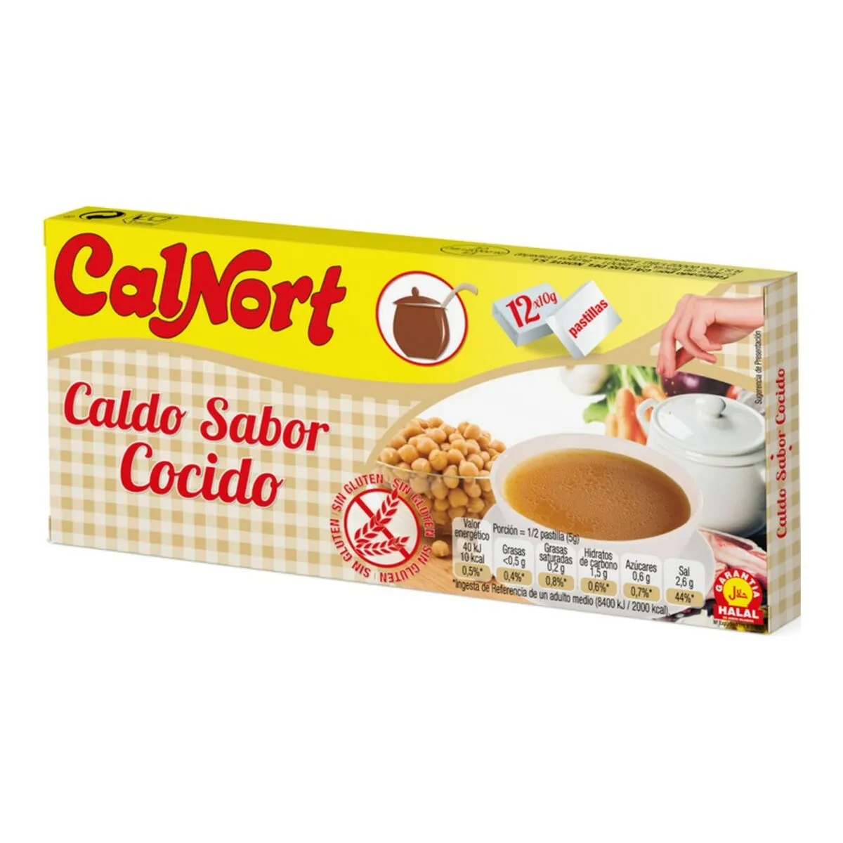 Brodo Calnort Cocido Tavoletta (12 x 10 g)