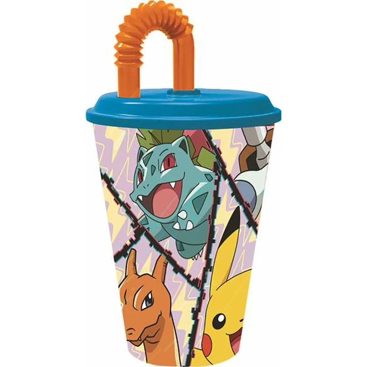 Bicchiere con Cannuccia Pokémon Distorsion 430 ml