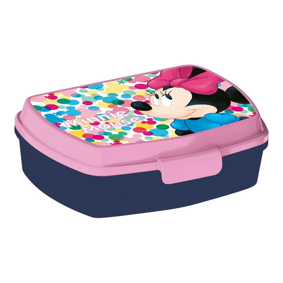 Contenitore per Sandwich Minnie Mouse Lucky Plastica Rosa (17 x 5.6 x 13.3 cm)