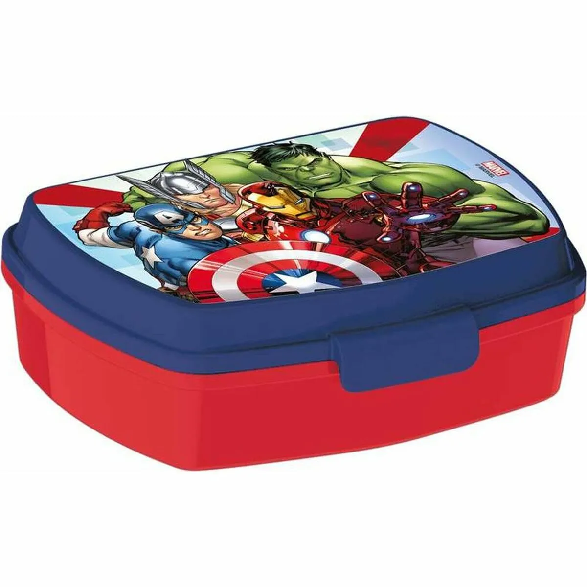 Contenitore per Sandwich The Avengers Infinity Azzurro Plastica Rosso (17 x 5.6 x 13.3 cm)