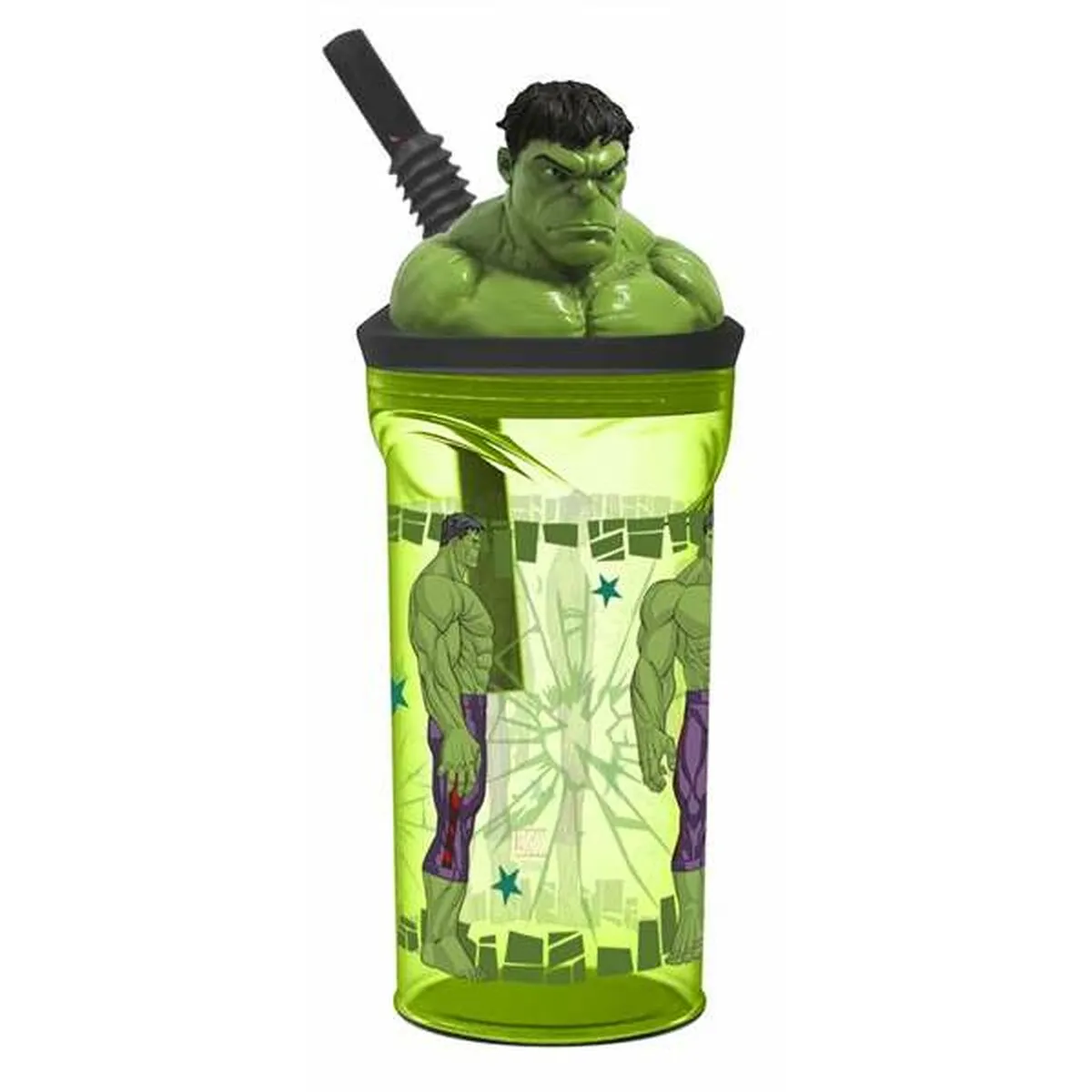 Bottiglia d'acqua The Avengers Force Hulk Plastica 360 ml