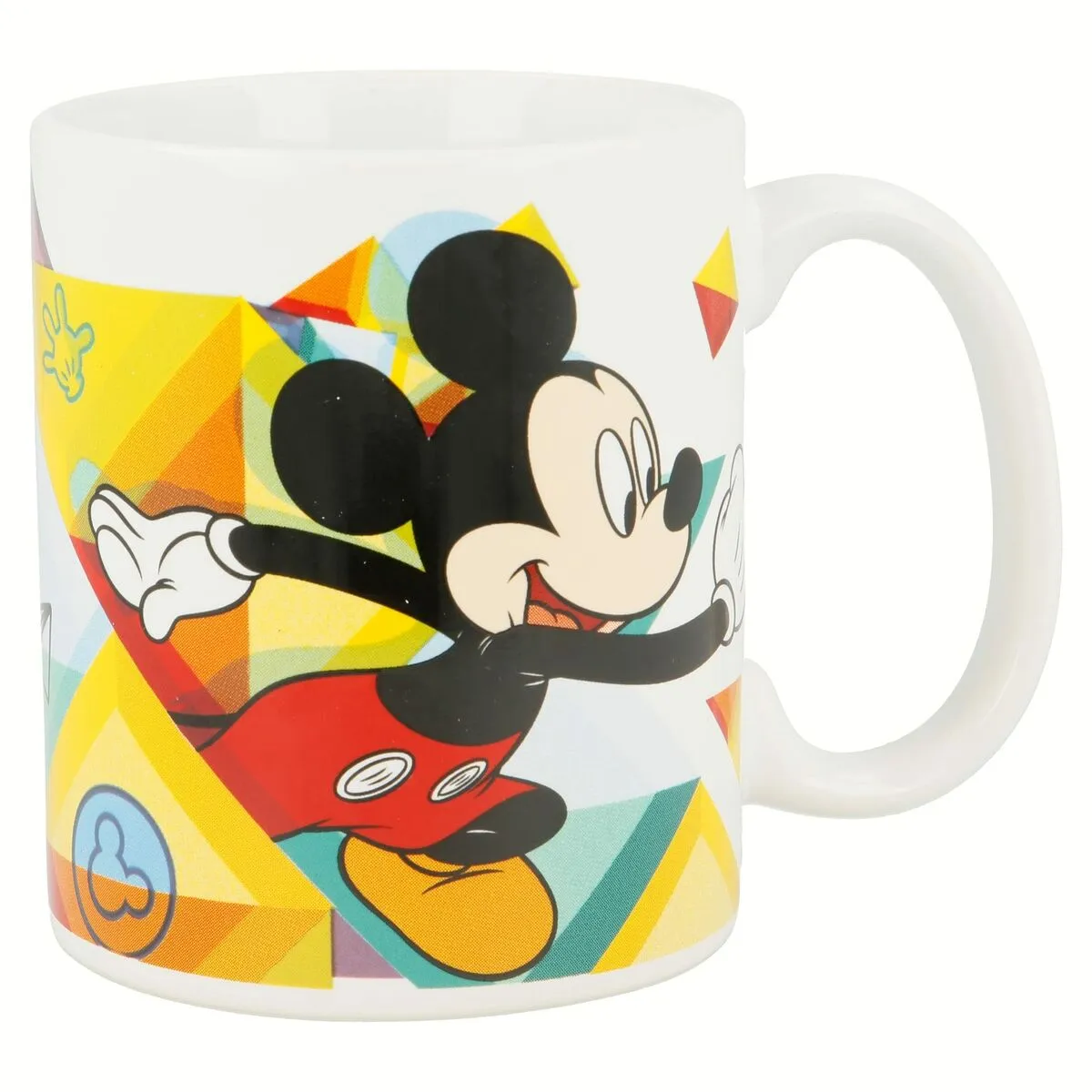 Tazza Mug Mickey Mouse Happy smiles Ceramica Rosso Azzurro (350 ml)