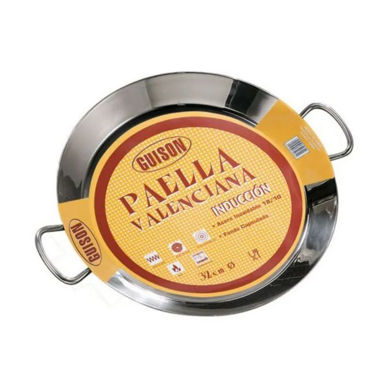 Padella Guison 74032 Argentato Acciaio Plastica Acciaio inossidabile 18/10 Ø 32 cm