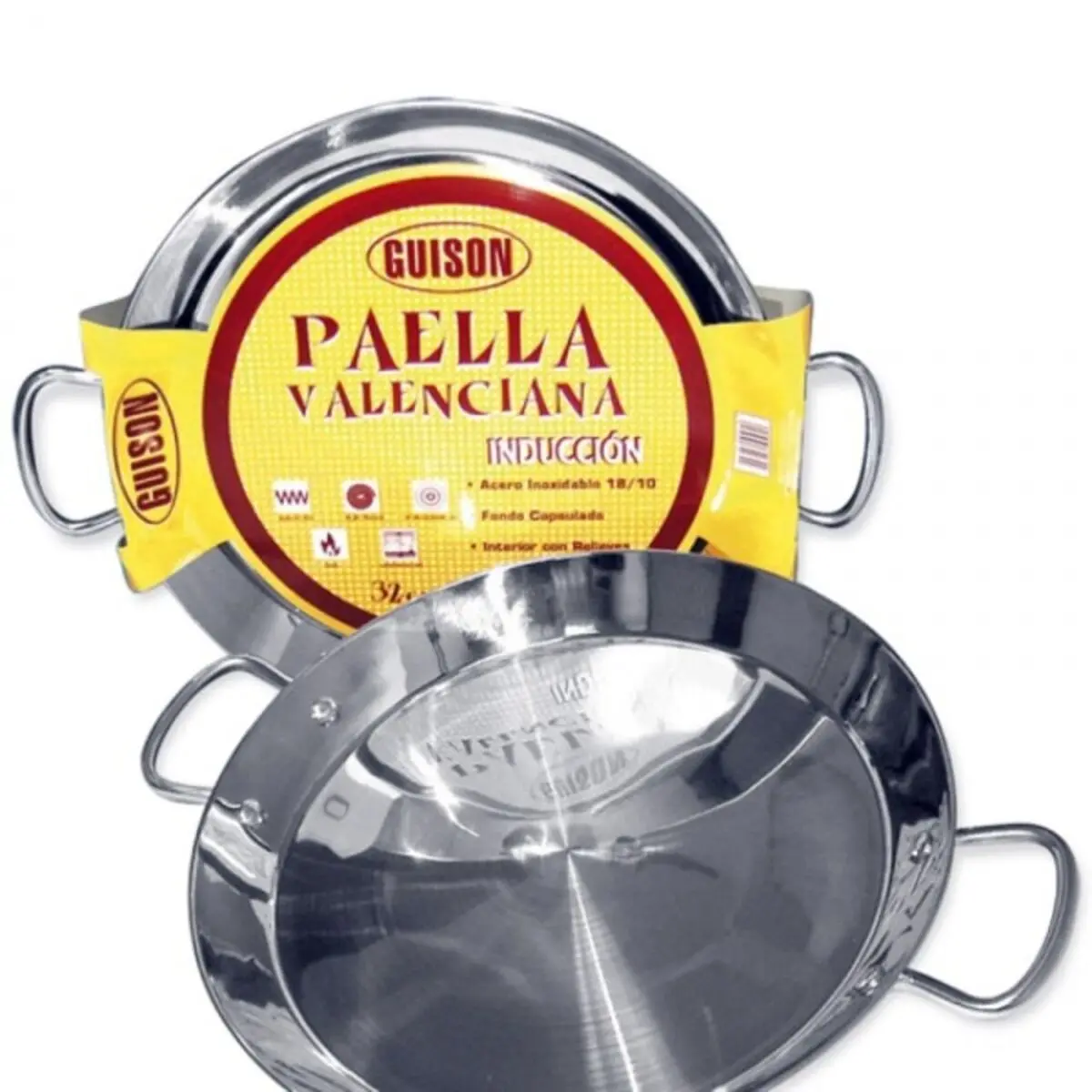 Paellera Guison 74046 Acciaio inossidabile Metallo 3 L (10 Pezzi) (46 cm)