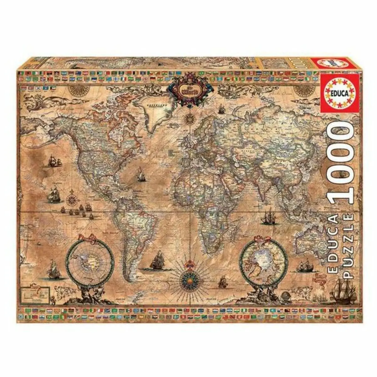 Puzzle Educa 15159 Mappamondo (1 Unità) (1000 pcs)