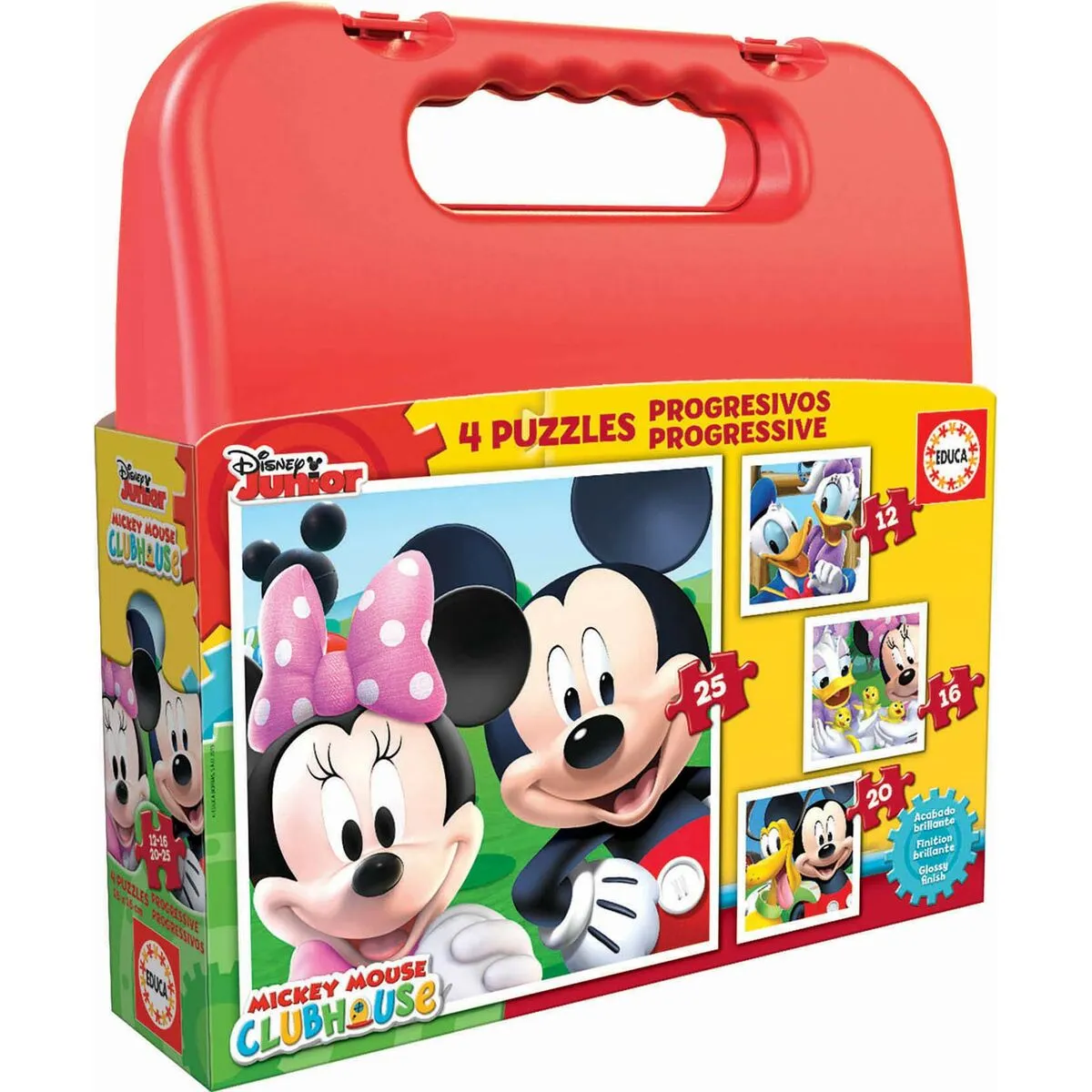 Set di 4 Puzzle   Mickey Mouse Only One         16 x 16 cm  