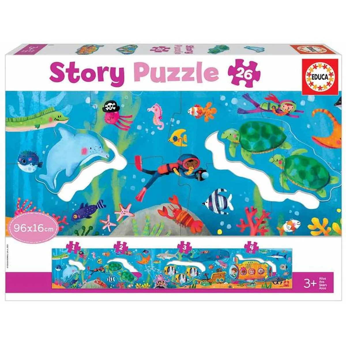 Puzzle per Bambini Educa Submarine  World 26 Pezzi