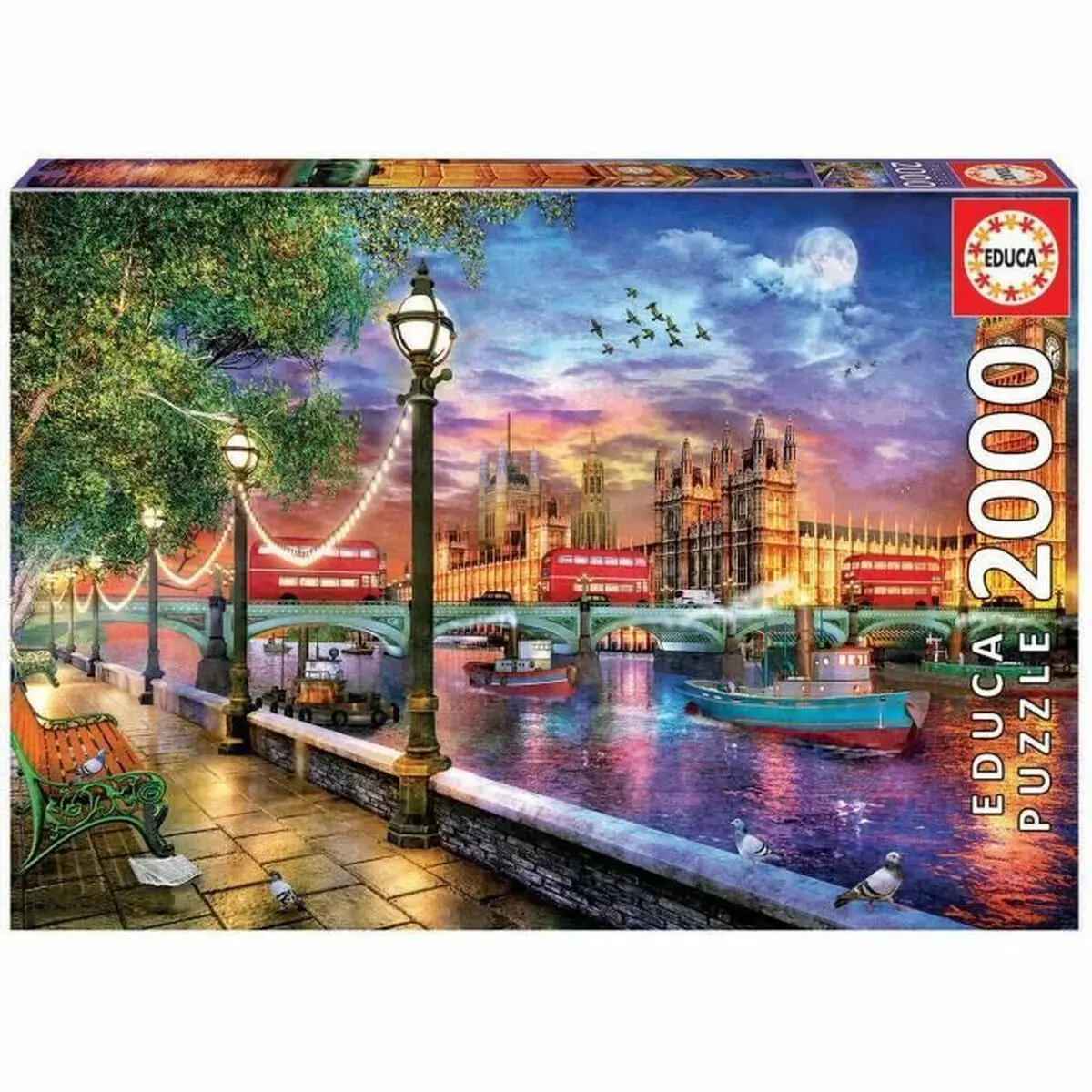 Puzzle Educa London at sunset 19046 2000 Pezzi