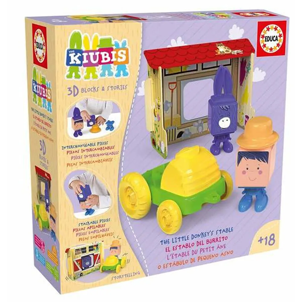 Gioco Educativo Educa The stable of the little donkey the kiubis (1 Pezzi)