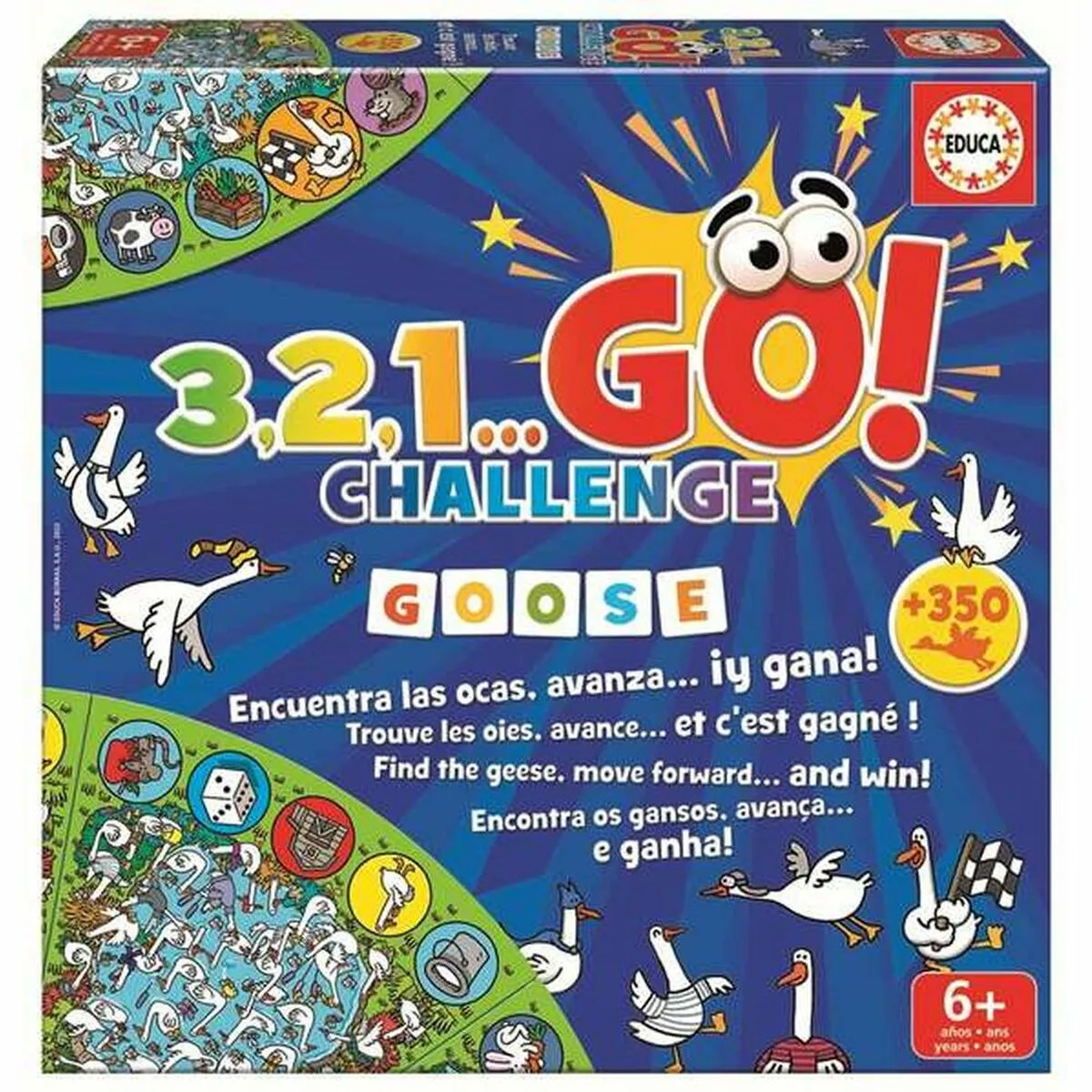 Gioco da Tavolo Educa 3,2,1 Go + 6 Anni