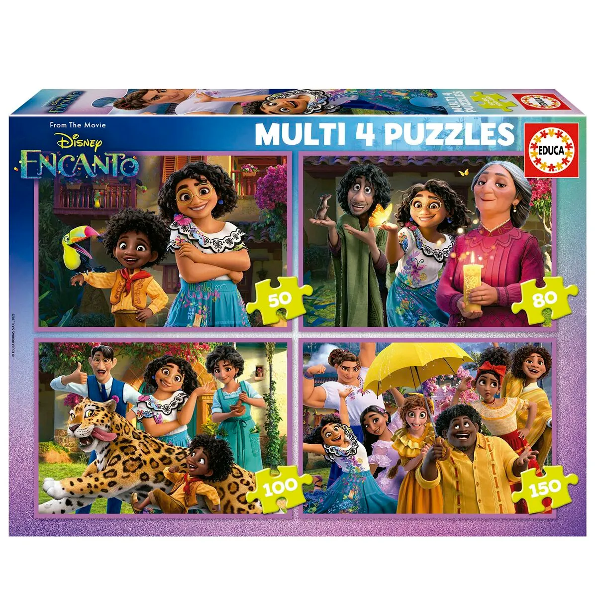 Set di 4 Puzzle Educa Disney