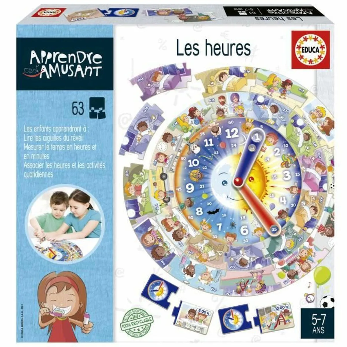 Gioco Educativo Educa Les heures (FR)