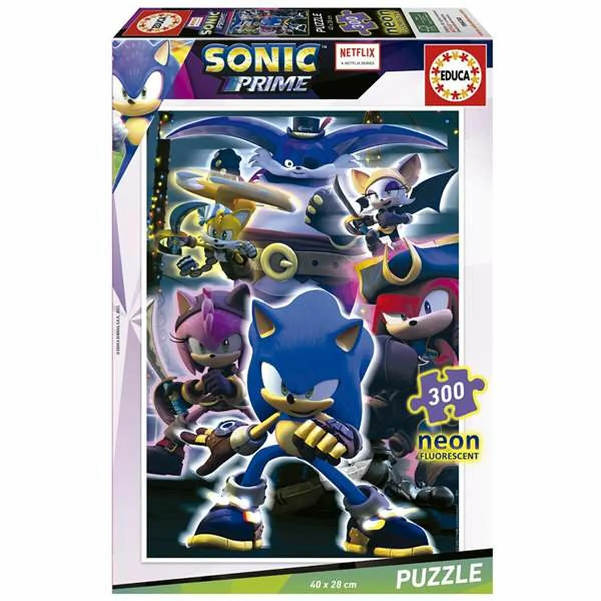 Puzzle Educa Neon Sonic 300 Pezzi