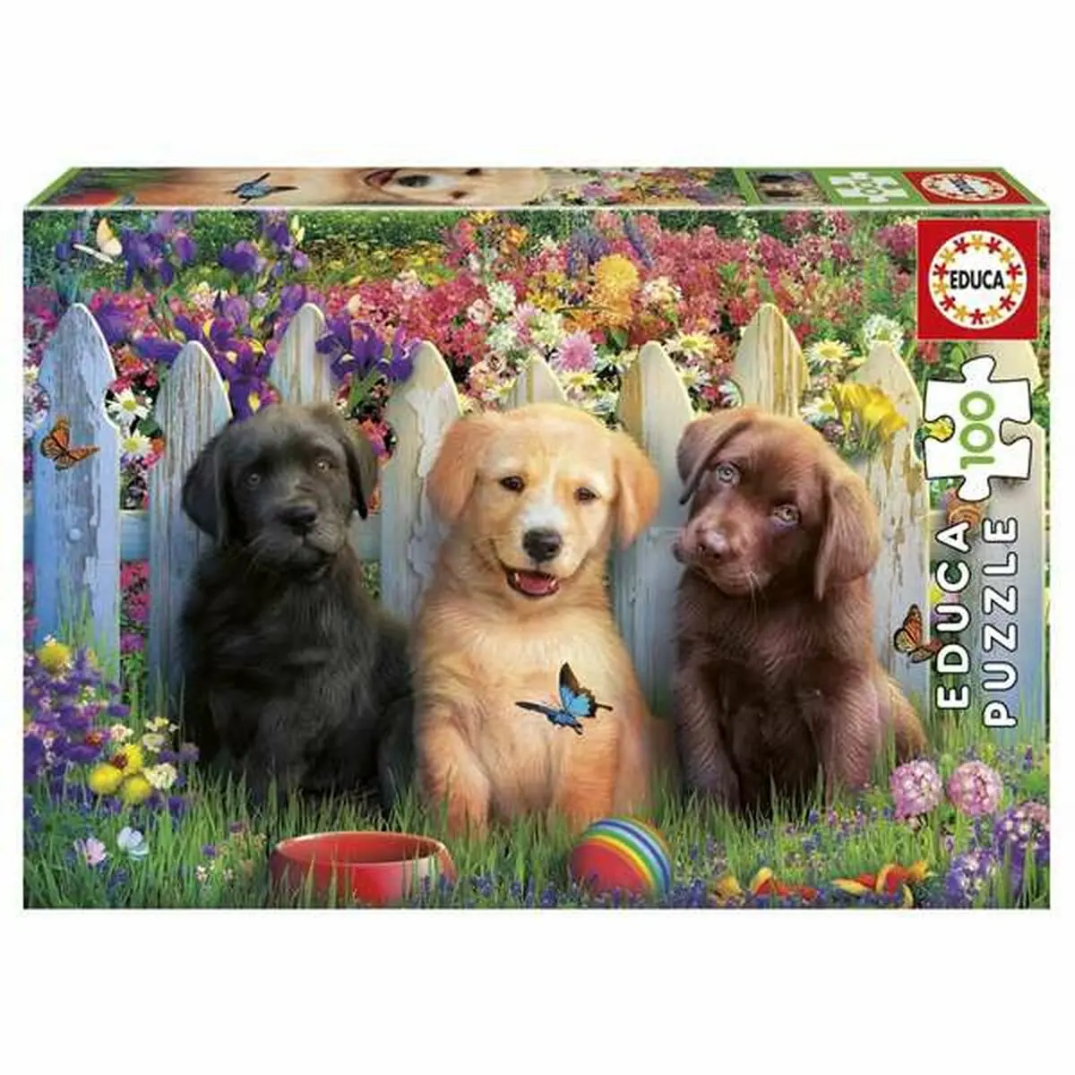 Puzzle Educa Doggies 100 Pezzi