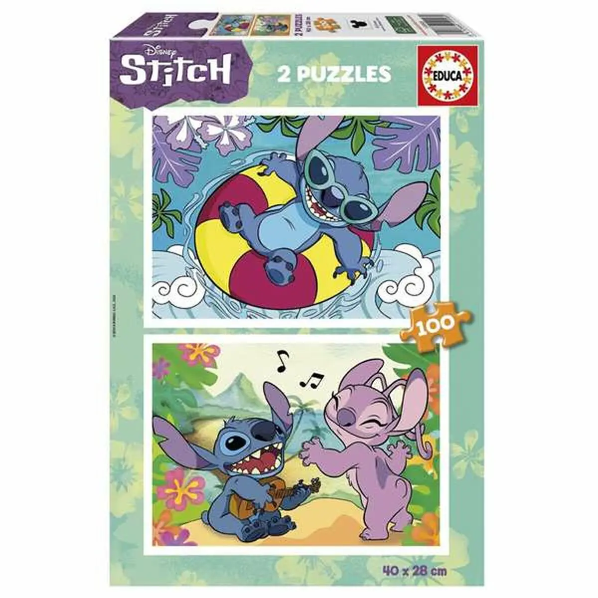 Set di 2 Puzzle Stitch 100 Pezzi