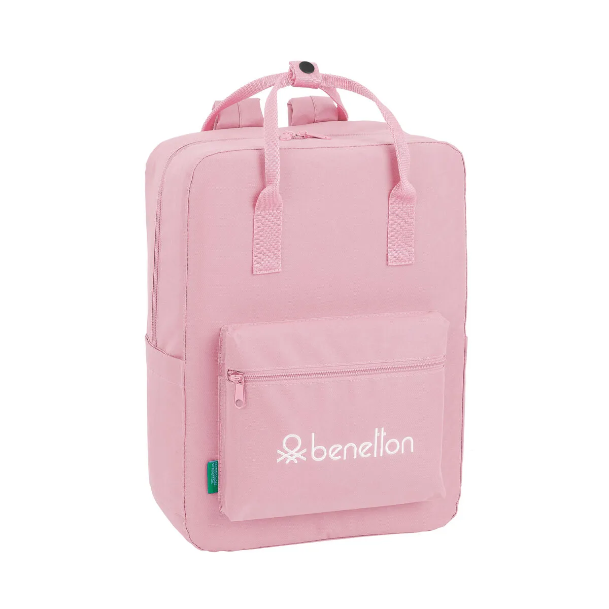 Zaino con Manico Superiore e Scompartimenti Benetton Pink Rosa 27 x 38 x 13 cm