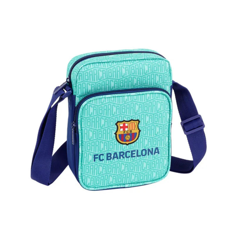 Borsa a Tracolla F.C. Barcelona 19/20 Turchese (16 x 22 x 6 cm)