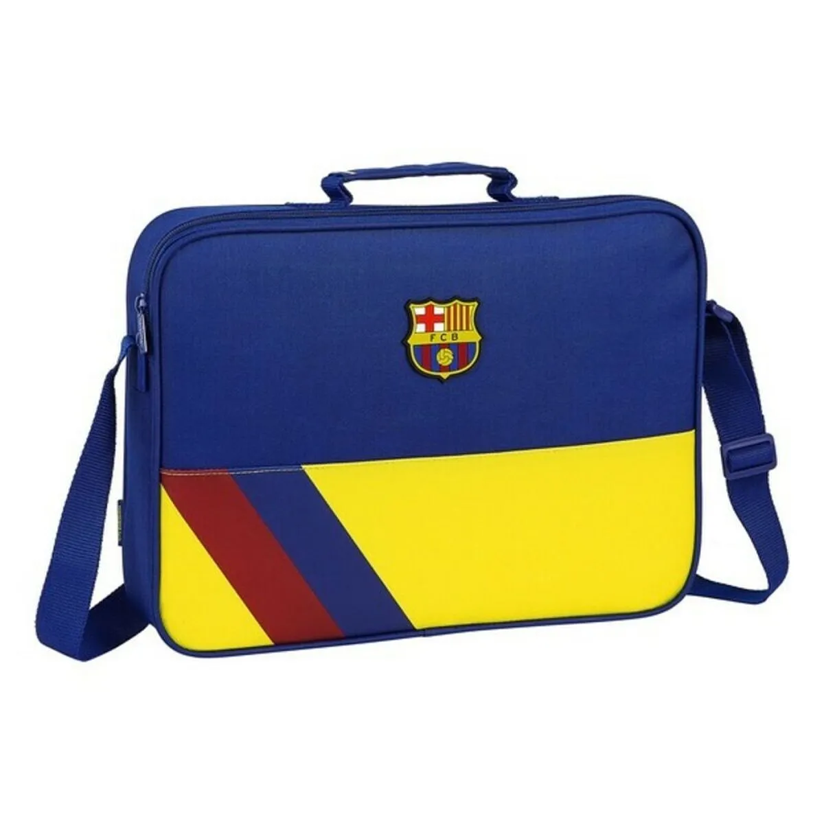 Borsa per la scuola F.C. Barcelona Azzurro (38 x 28 x 6 cm)