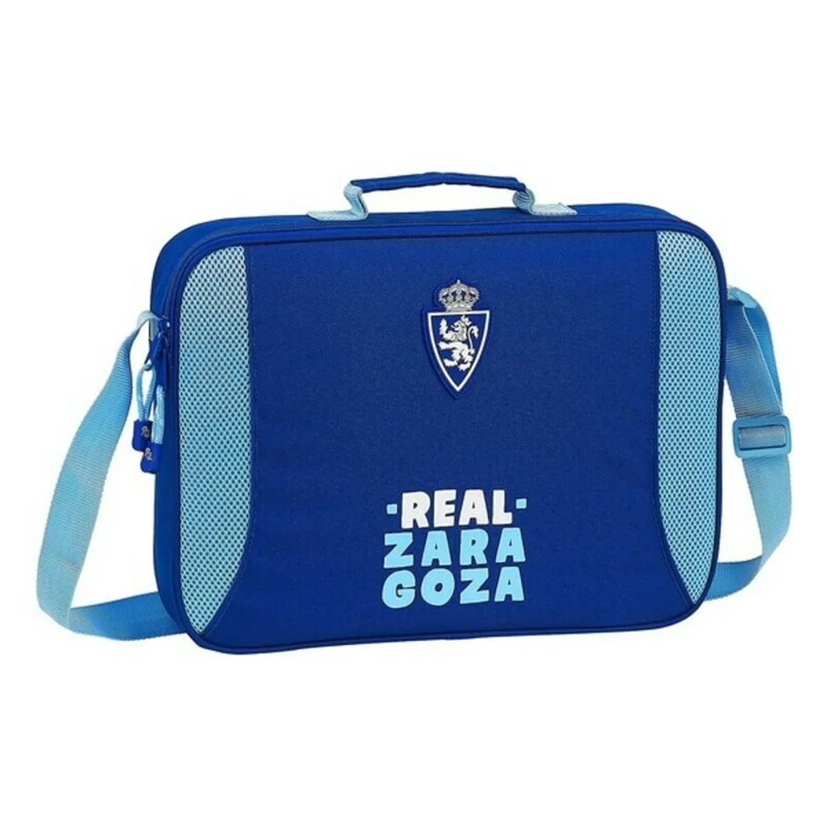 Borsa per la scuola Real Zaragoza Azzurro Azzurro Chiaro (38 x 28 x 6 cm)