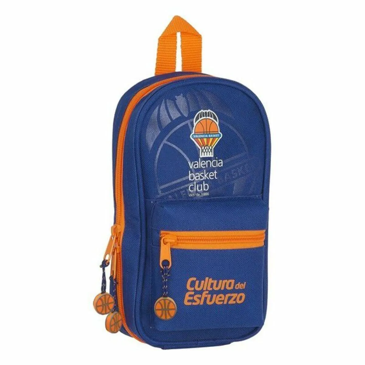 Astuccio Zaino Valencia Basket Azzurro Arancio (33 Pezzi)