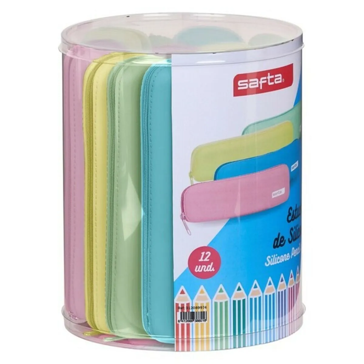 Necessaire Safta Colori assortiti (12 Pezzi)