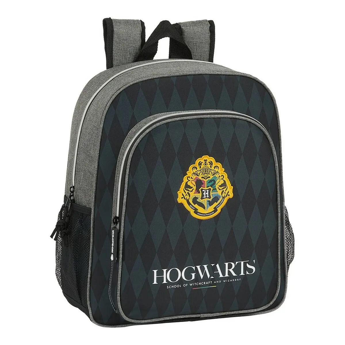 Zaino Scuola Hogwarts Harry Potter Hogwarts Nero Grigio 12 L