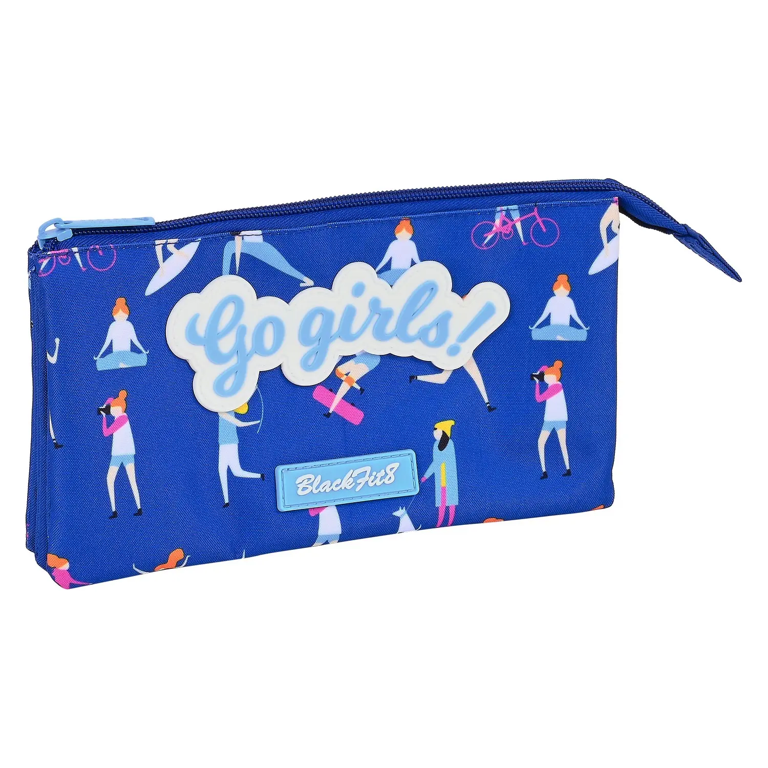 Portaoggetti Triplo Go Girls BlackFit8 ‎842140744 Azzurro (22 x 12 x 3 cm)