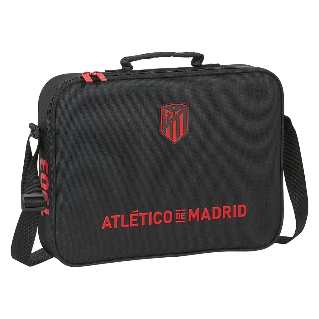 Borsa per la scuola Atlético Madrid Nero (38 x 28 x 6 cm)