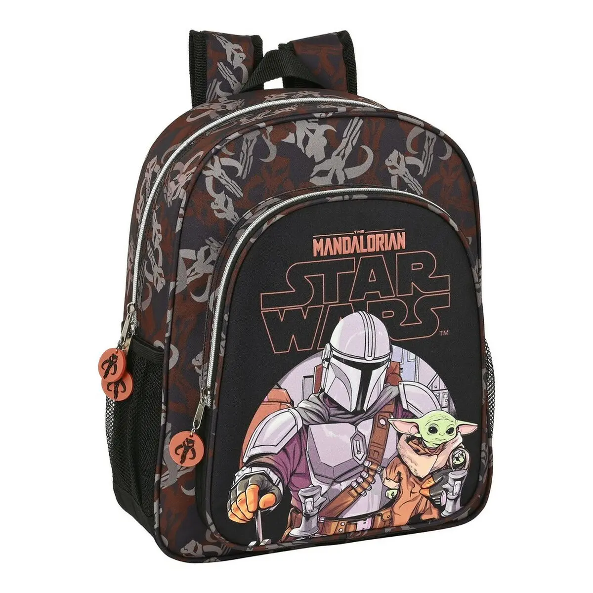 Zaino Scuola The Mandalorian The Guild Nero Marrone (32 x 38 x 12 cm)