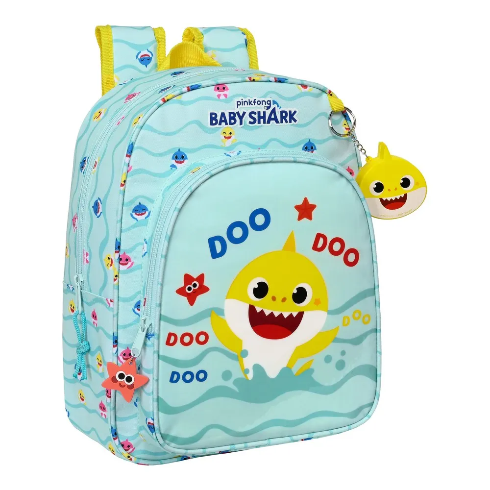 Zaino Scuola Baby Shark Beach day Azzurro Chiaro (26 x 34 x 11 cm)