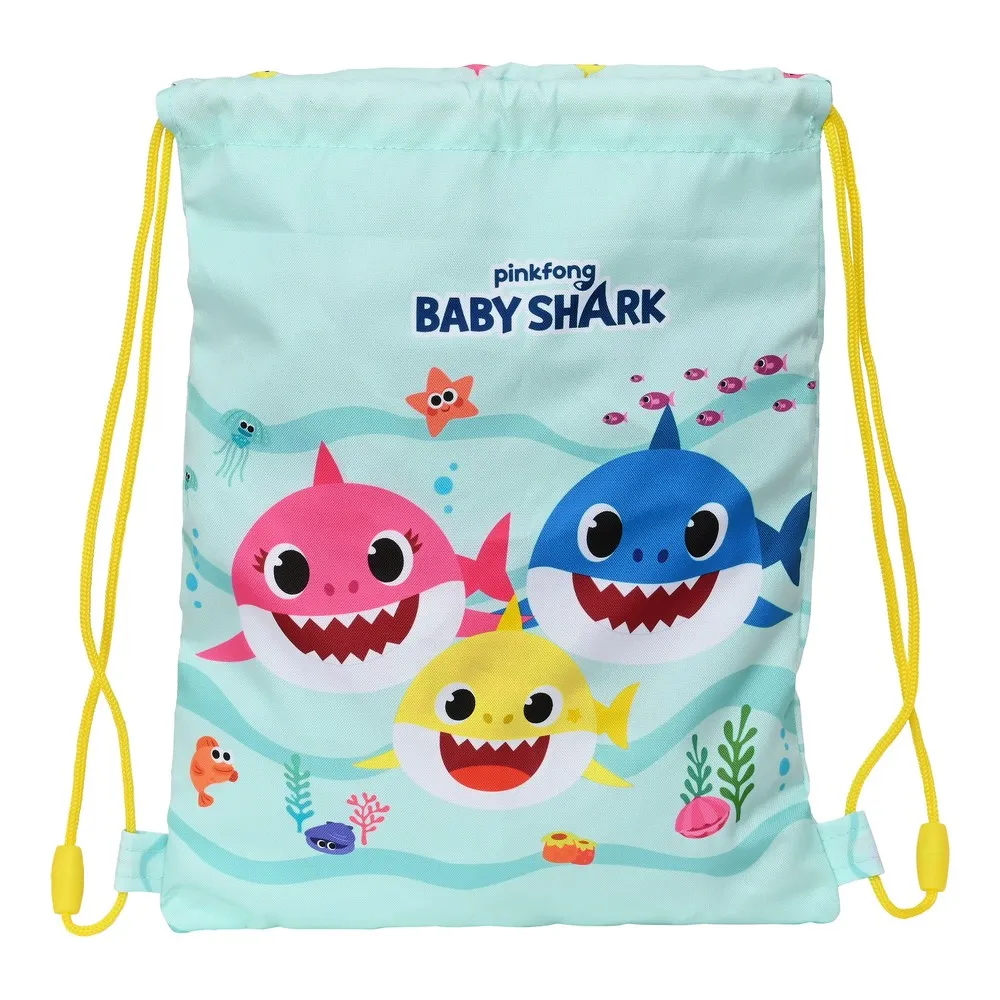 Zainetto con Cordini Baby Shark Beach day (26 x 34 x 1 cm)