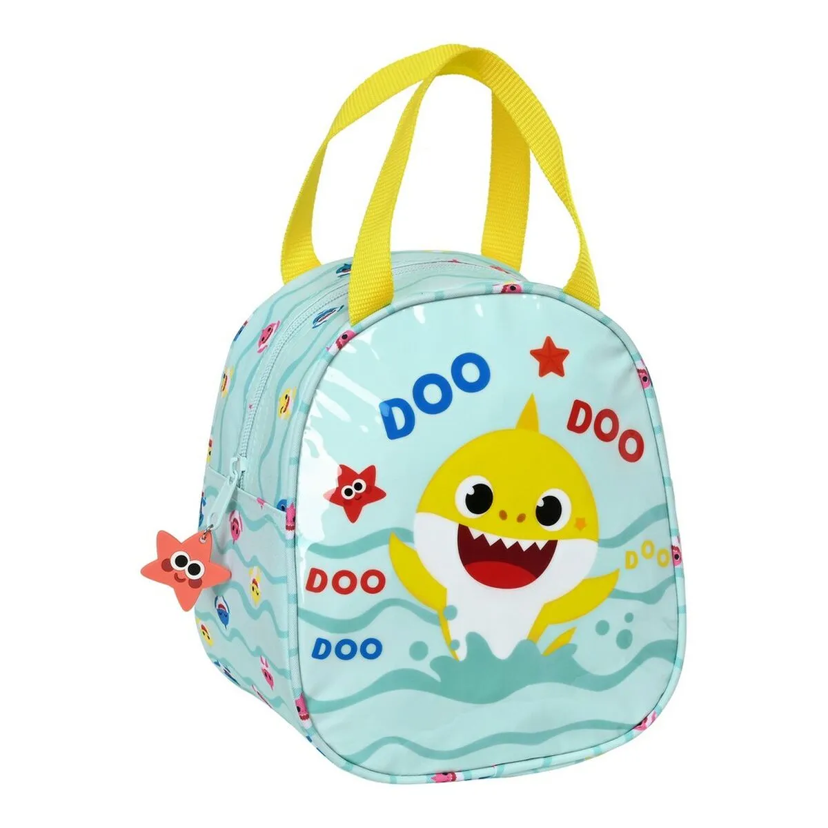 Portamerenda Termico Baby Shark Beach Day Giallo Azzurro Chiaro (19 x 22 x 14 cm)