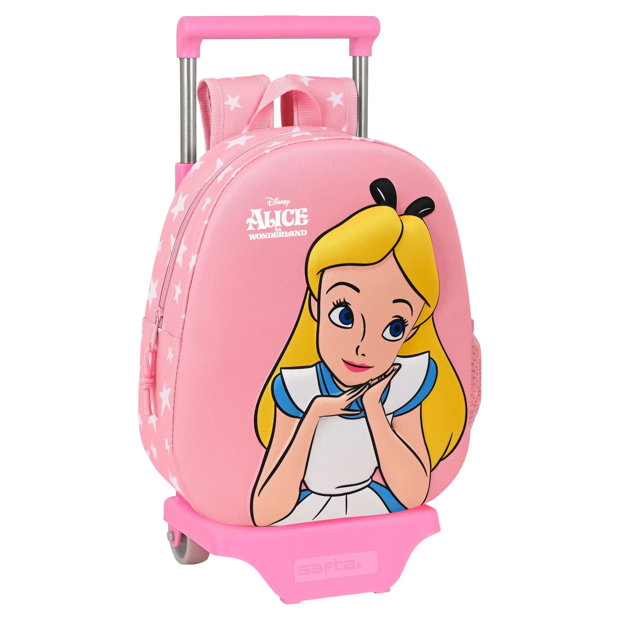 Trolley per la Scuola 3D Disney Alice in Wonderland Rosa (28 x 10 x 67 cm)