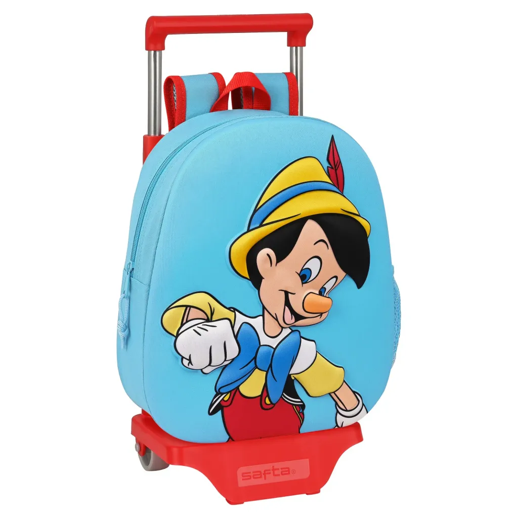 Trolley per la Scuola Disney Rosso Azzurro Chiaro (28 x 10 x 67 cm)