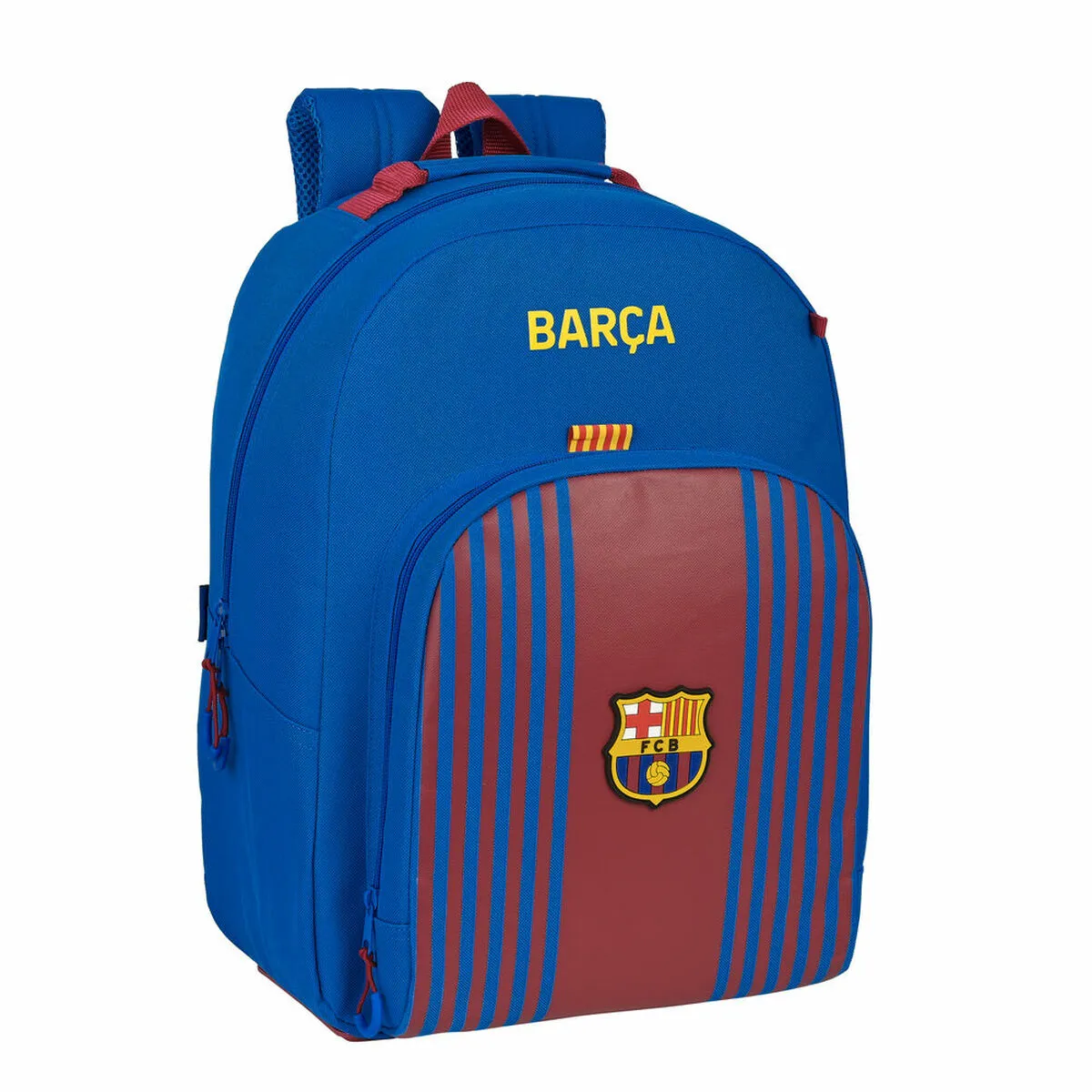 Zaino Scuola F.C. Barcelona Rosso Granato Blu Marino