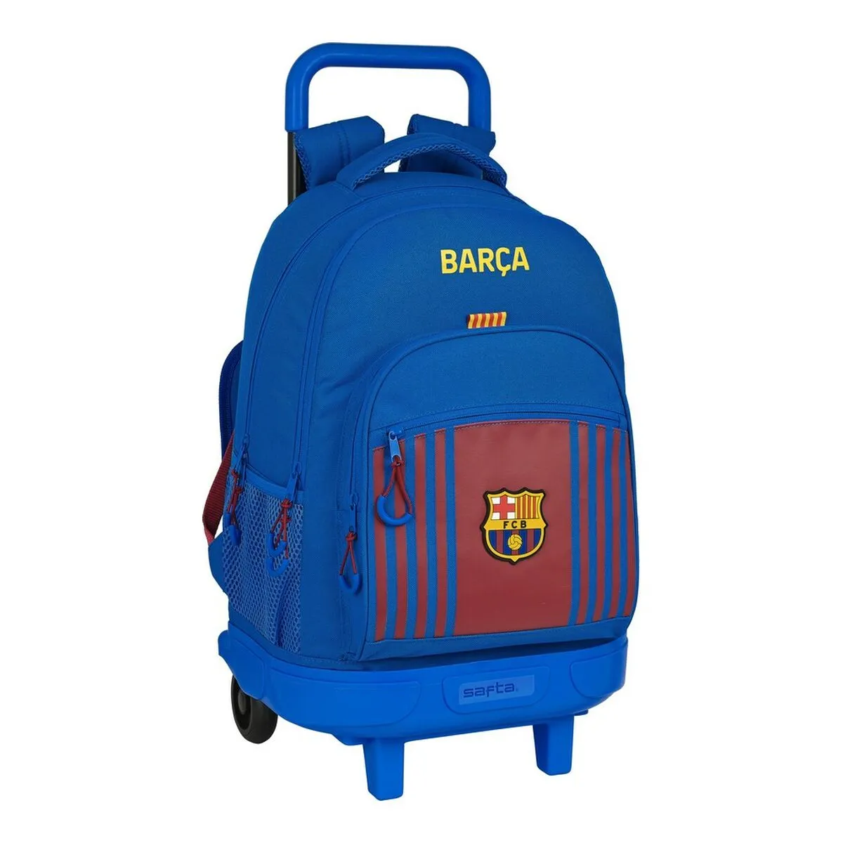 Trolley per la Scuola F.C. Barcelona M918 33 x 45 x 22 cm Rosso Granato Blu Marino (33 x 45 x 22 cn)