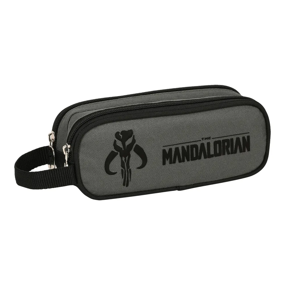 Astuccio Scuola The Mandalorian Nero Grigio (21 x 8 x 6 cm)