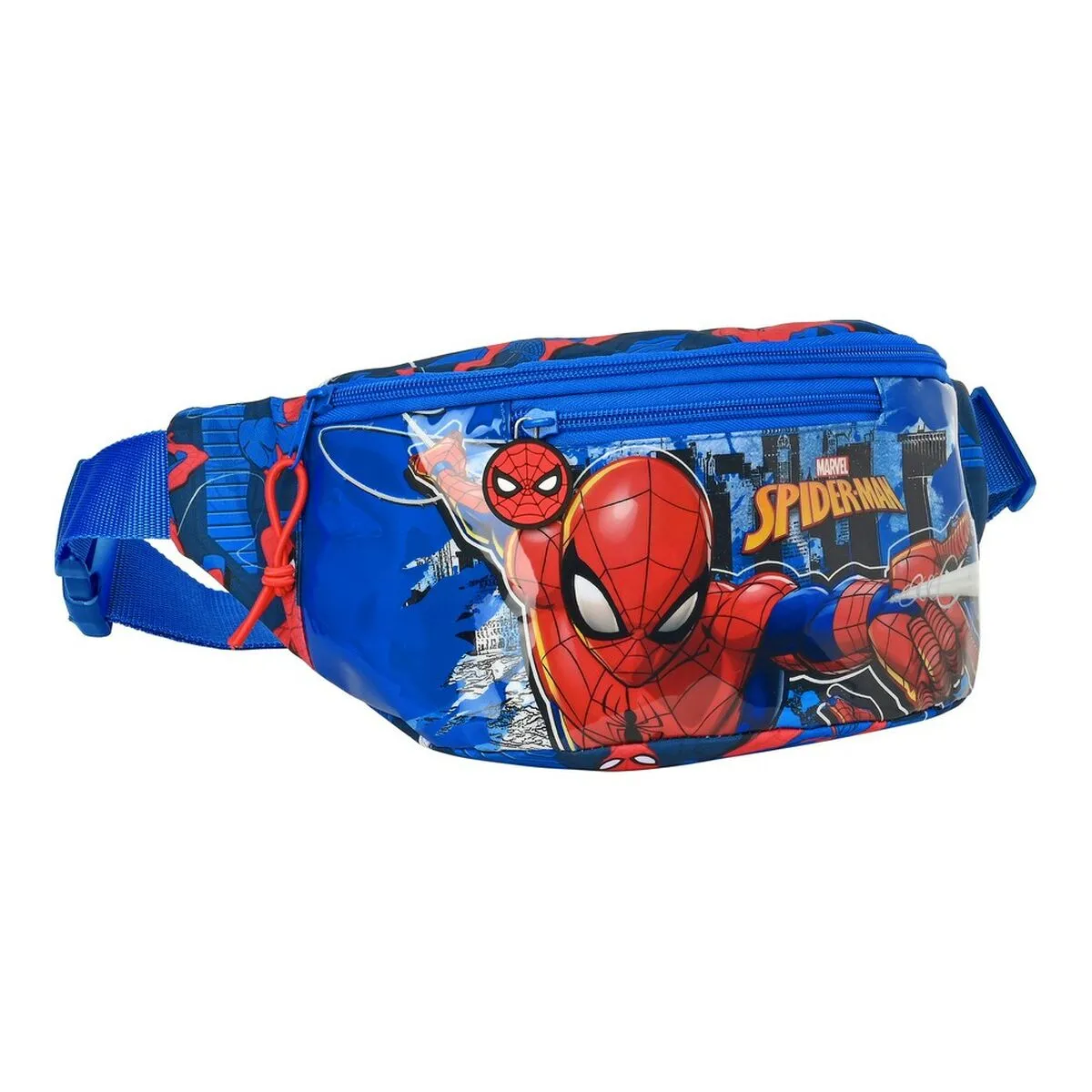 Marsupio Spider-Man Great power Azzurro Rosso Per bambini 23 x 12 x 9 cm