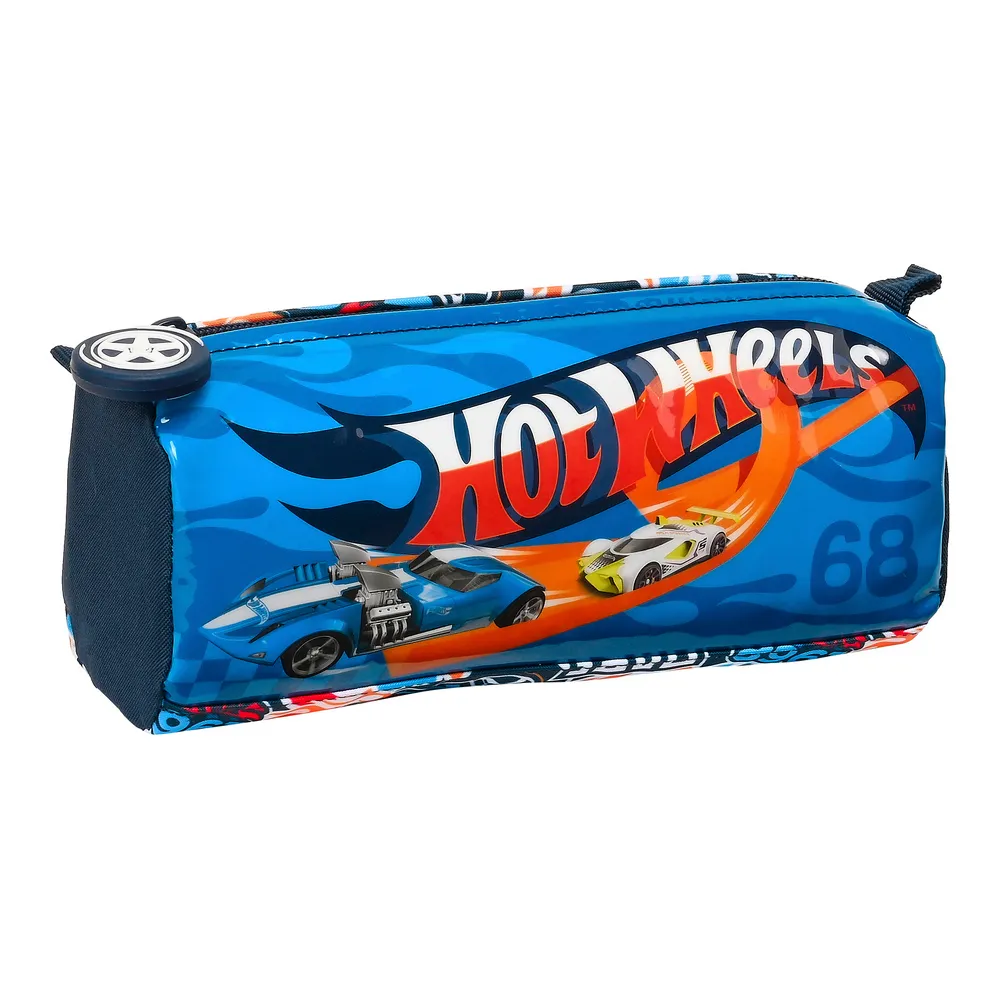 Astuccio Scuola Hot Wheels Challenge Multicolore Blu Marino (21 x 8 x 7 cm)